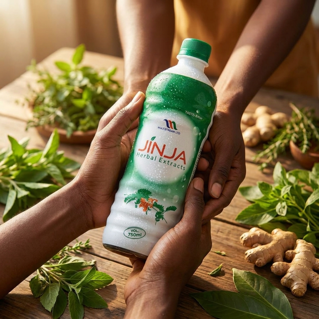 JINJA Herbal Extracts with fresh medicinal herbs